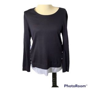 Calvin Klein Navy Blue Sweater SZ L